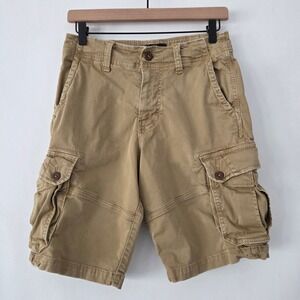 American Eagle Cargo Shorts Khaki Tan Extreme Flex Mens 28